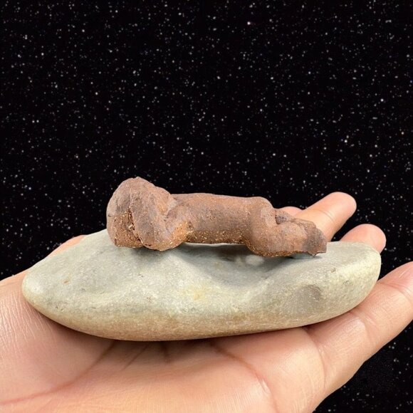 LPH Leonardo Art Works 1975 Pottery Baby on Rock Stoneware Figurine Statue Sign - Picture 10 of 11